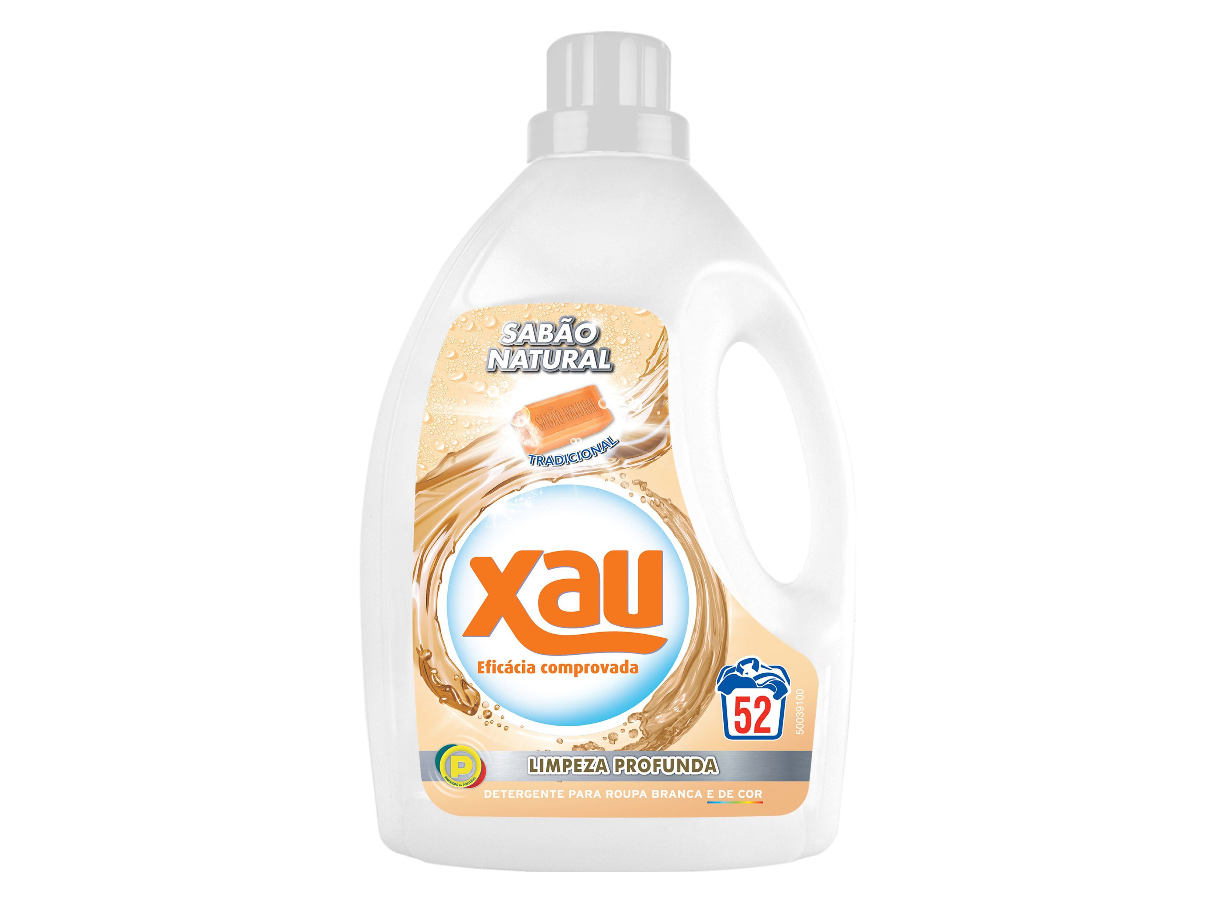 DETERGENTE ROUPA M&Aacute;QUINA L&Iacute;QUIDO XAU SAB&Atilde;O NATURAL 52DOSES image number 0
