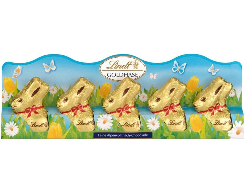 COELHO LINDT CHOCOLATE MINI GOLD BUNNY 5X10G