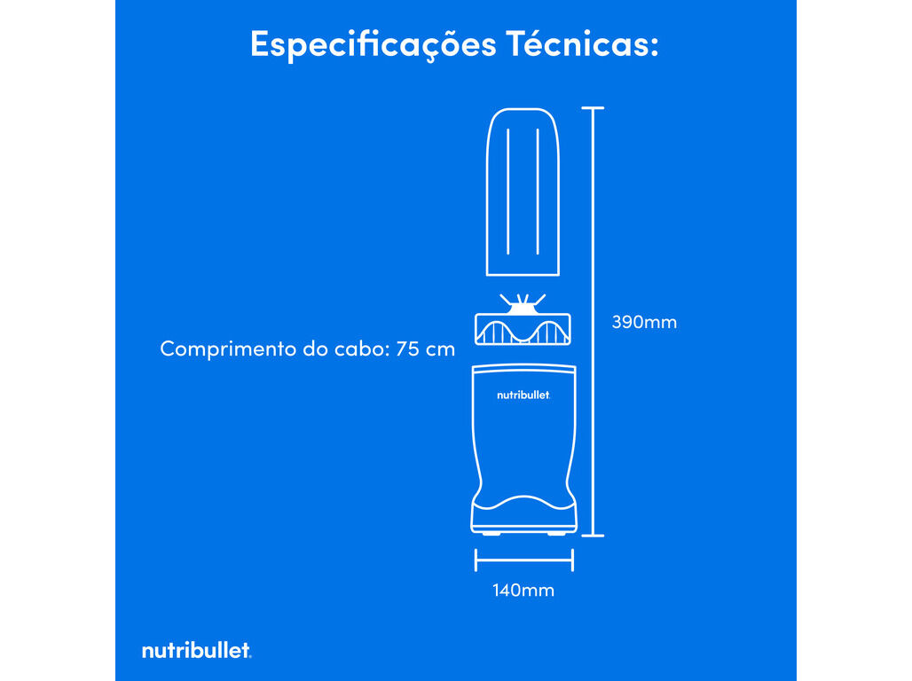 LIQUIDIFICADOR NUTRIBULLET NBT1006MB 1000W image number 7