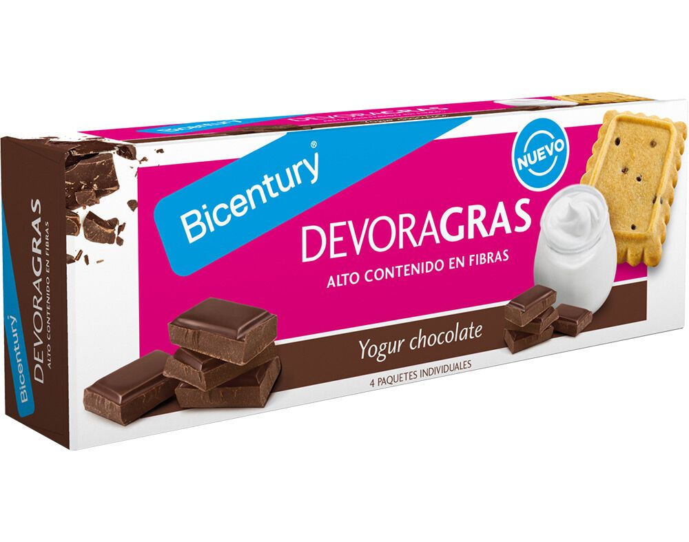 BOLAHCAS BICENTURY DEVORAGRAS IOGURTE CHOCOLATE 160G image number 0