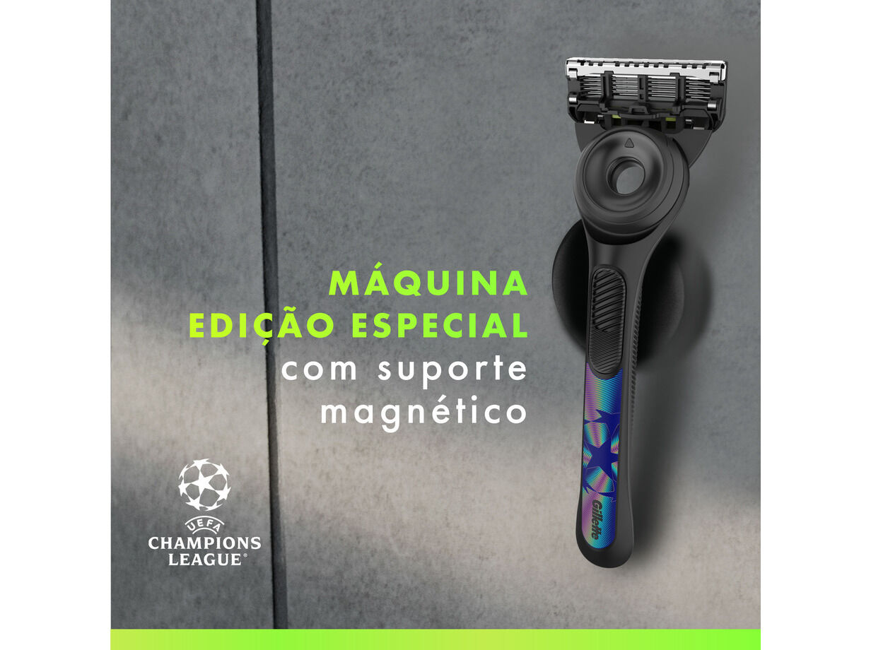 CONJUNTO GILLETTE LABS UEFA +GEL+SUPORTE image number 2