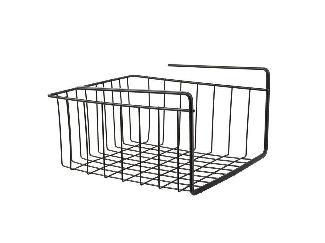 CESTO MET&Aacute;LICO PARA PRATELEIRA 26X14X26CM