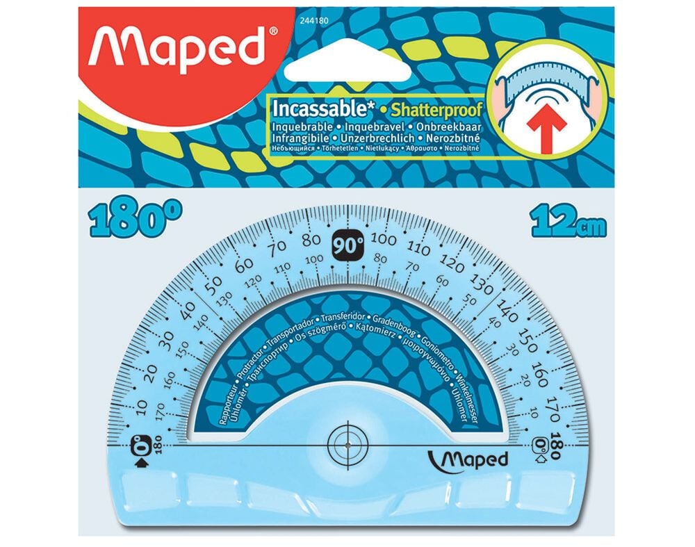 TRANSFERIDOR FLEX&Iacute;VEL MAPED 180&ordm; - 12CM image number 0