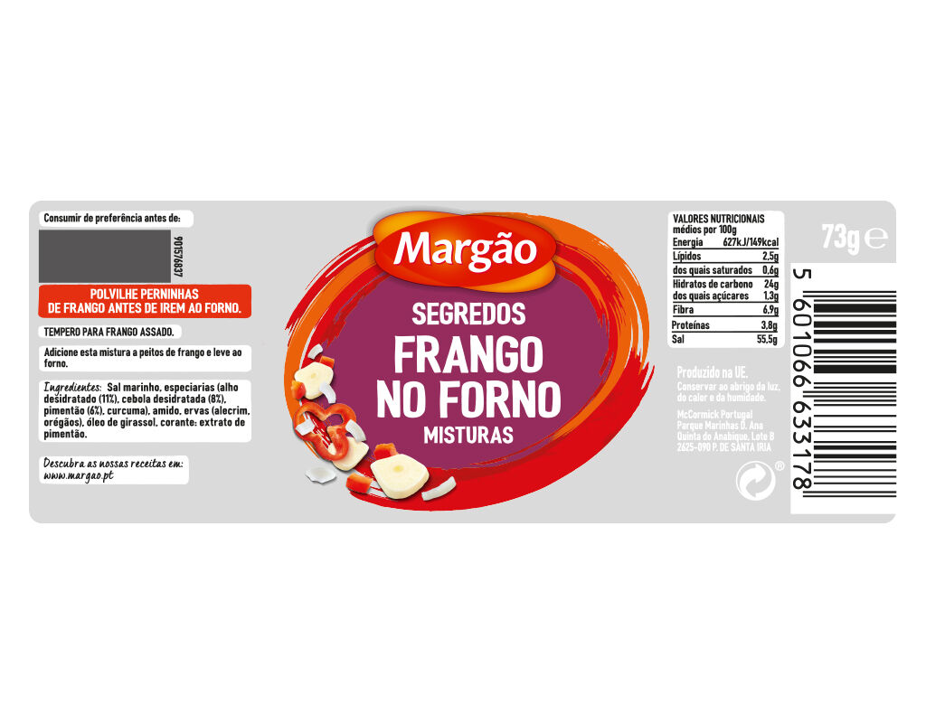 SEGREDOS MARG&Atilde;O FRANGO NO FORNO 73G image number 1