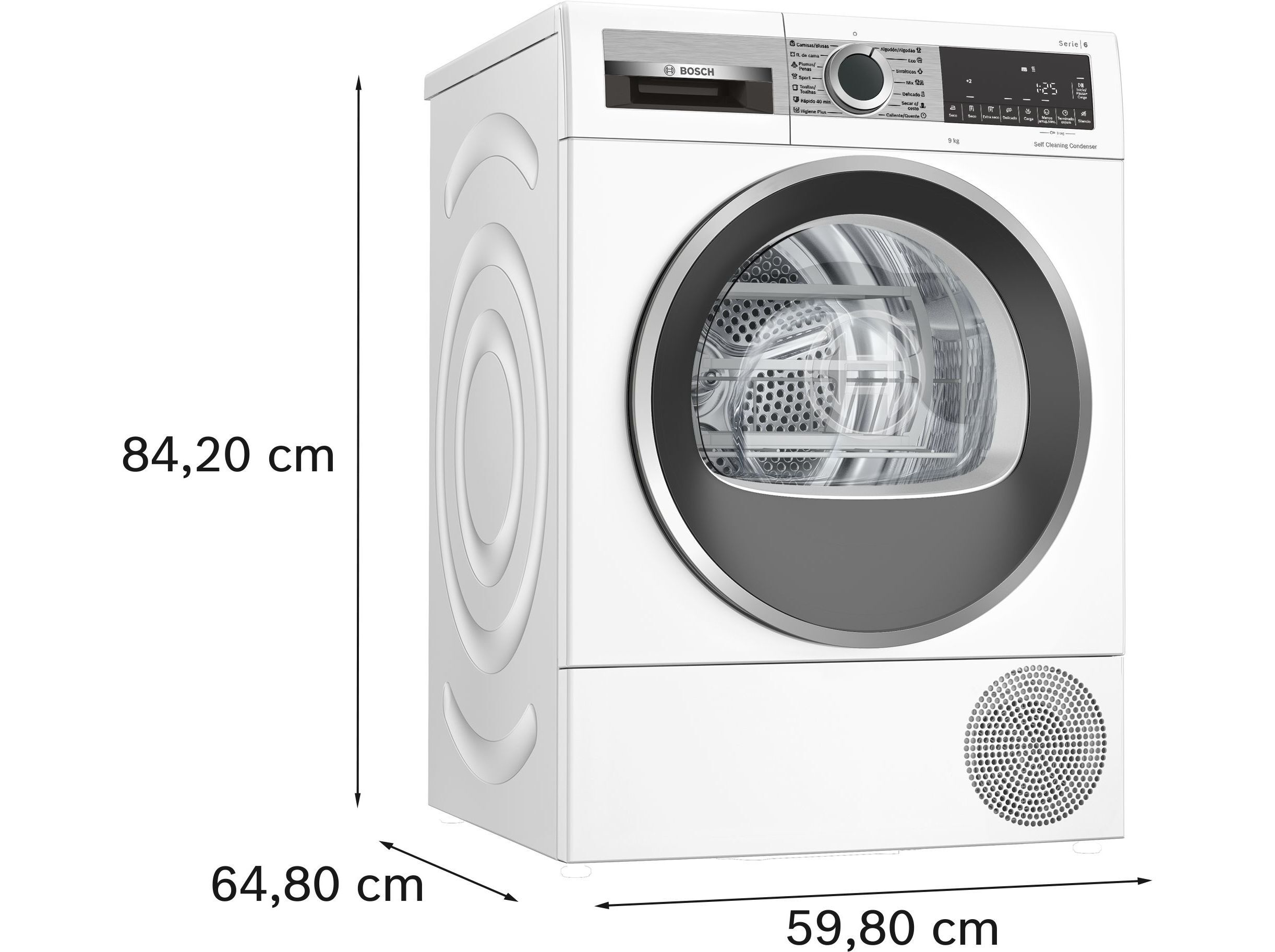 M&Aacute;QUINA SECAR ROUPA BOSCH WQG245D1ES BRANCO C 9KG image number 1