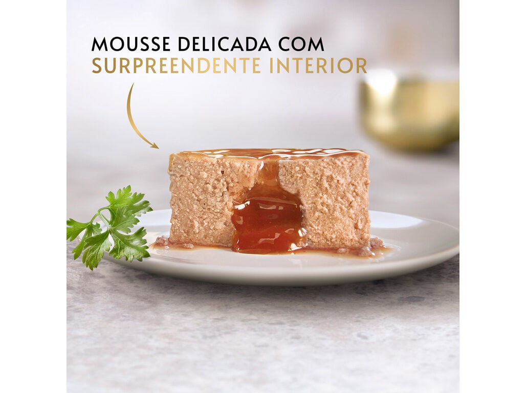COMIDA H&Uacute;MIDA PARA GATO GOURMET GOLD FONDANT COM FRANGO 85G image number 4