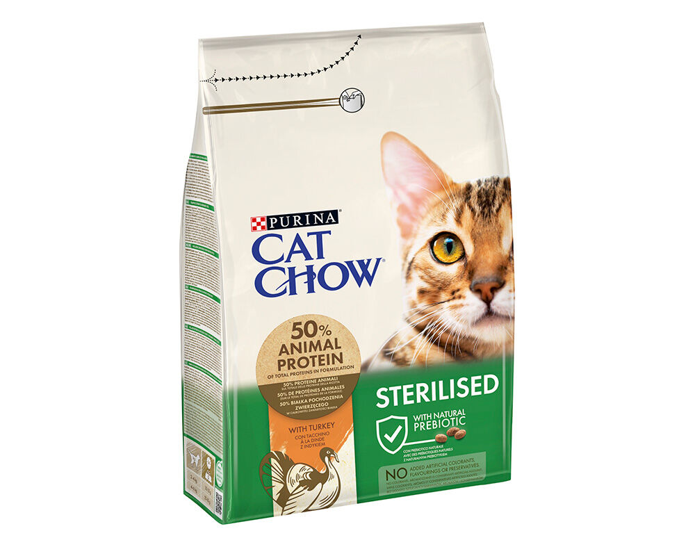 RA&Ccedil;&Atilde;O GATO ESTERILIZ CAT CHOW ESTERILIZADO PERU 3KG