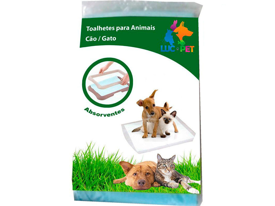 RESGUARDOS ABSORVENTES LUCPET PARA ANIMAIS 50X40 CM-PACK 5 UNIDADES