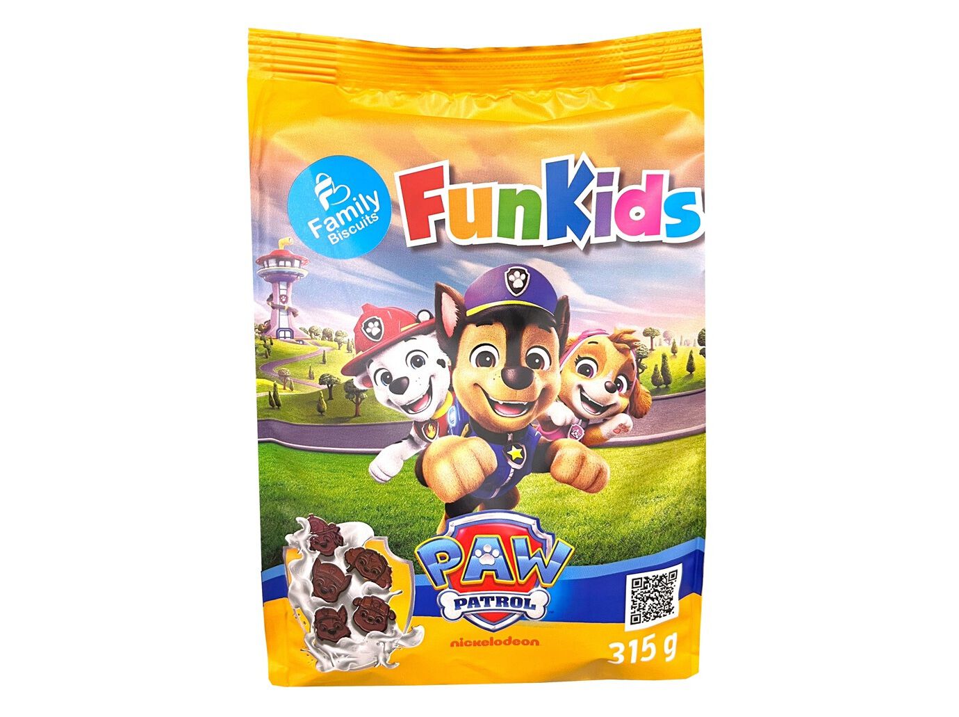 BOLACHAS FAMILY BISCUITS FUNKIDS PAW PATROL 315G image number 0