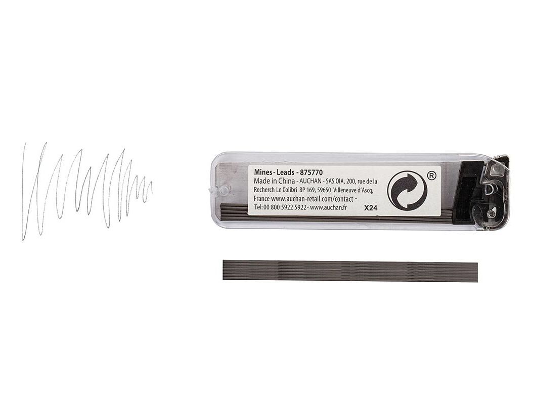 CAIXA DE 24 MINAS AUCHAN HB PARA LAPISEIRA 0.5MM image number 1