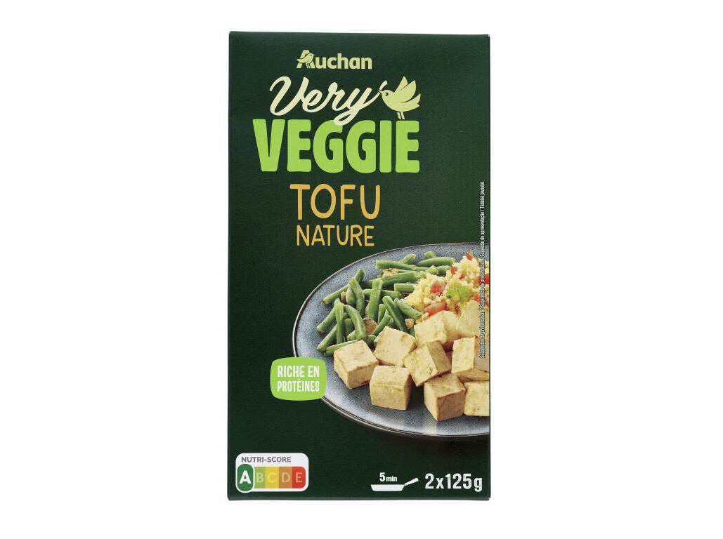 TOFU NATURE AUCHAN VEGGIE 250G