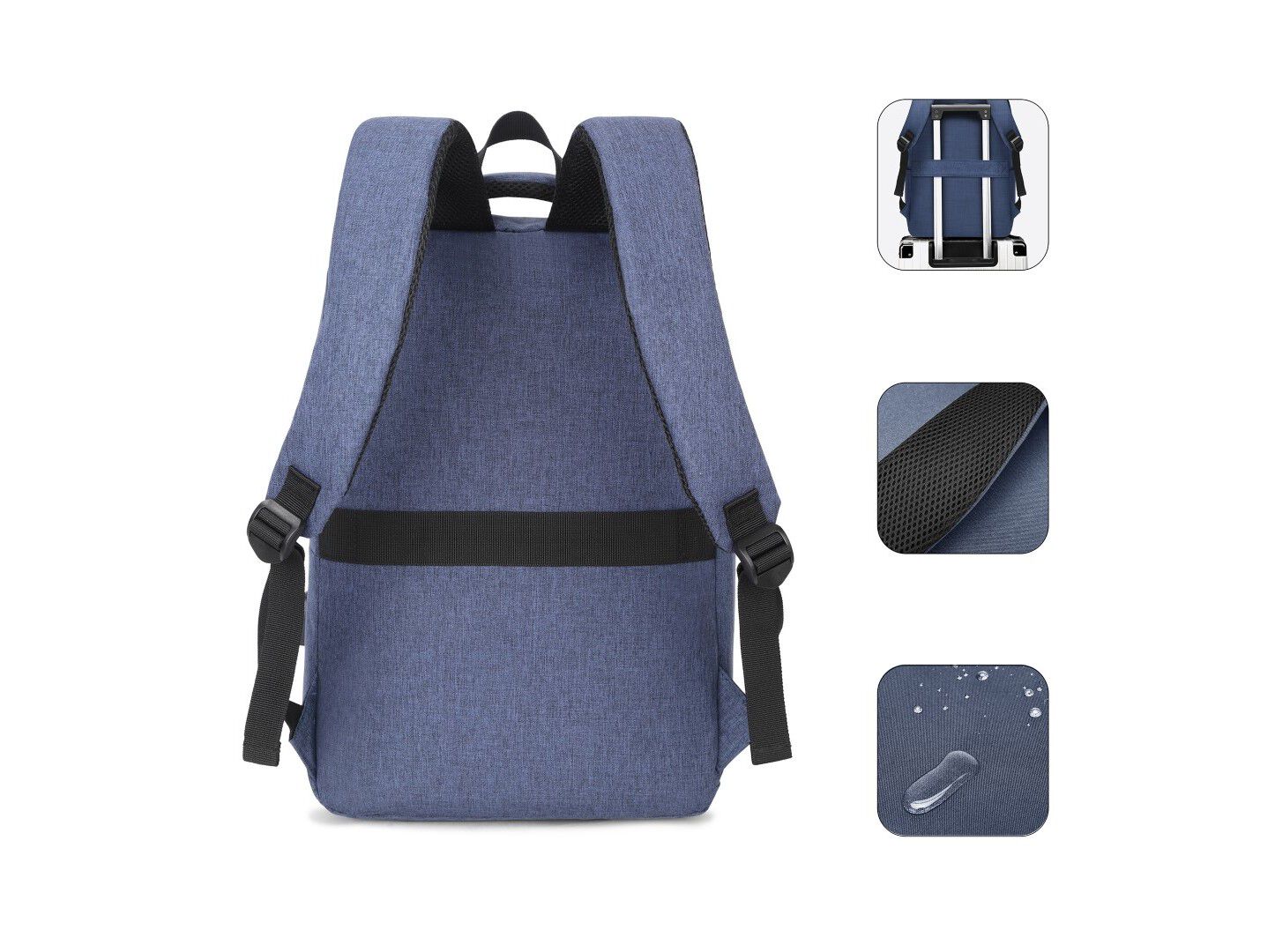 MOCHILA PARA PC SUBBLIM CITY BACKPACK 156" AZUL image number 2