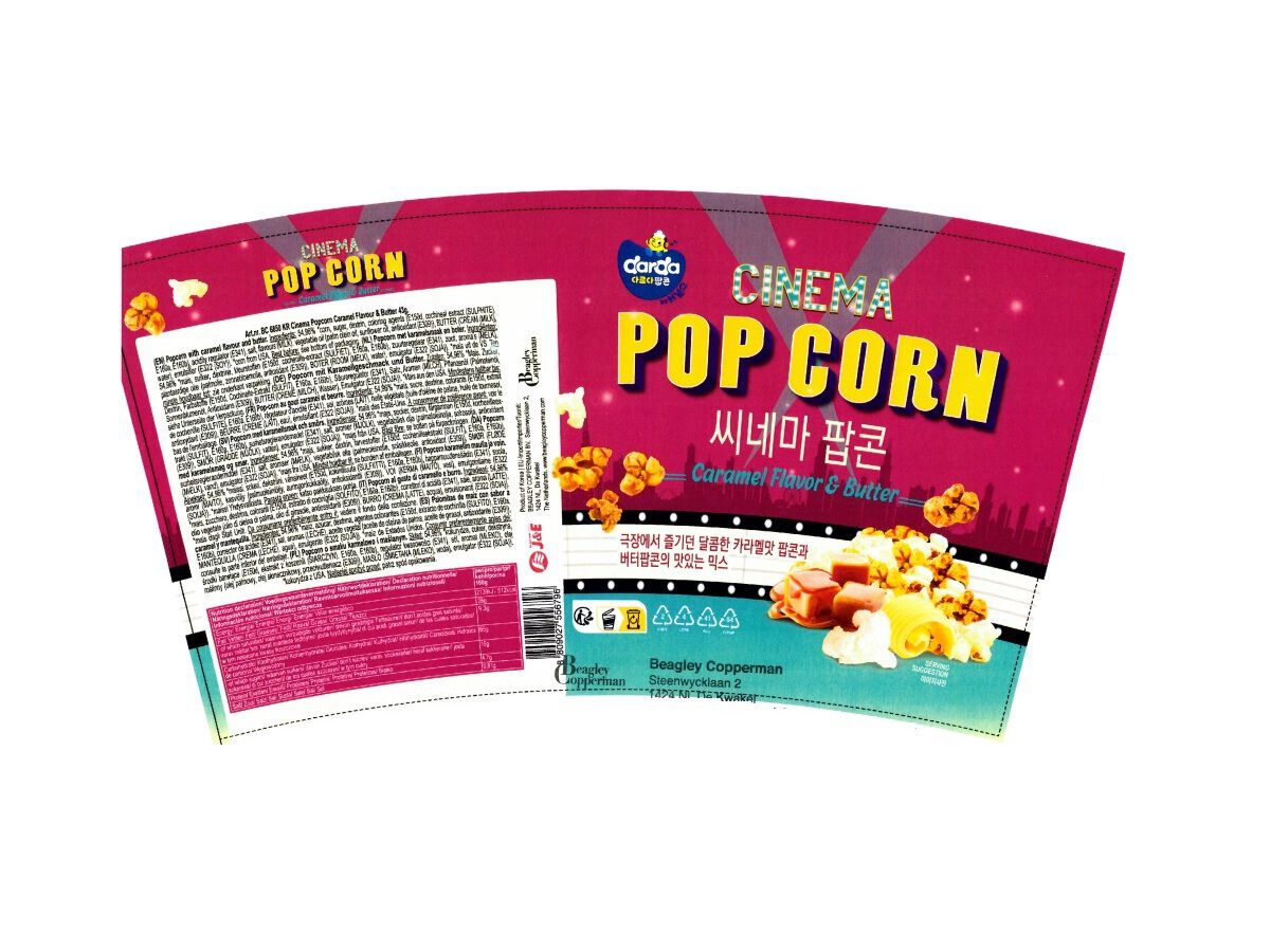 PIPOCAS DARDA CARAMELO & MANTEIGA 43G image number 1