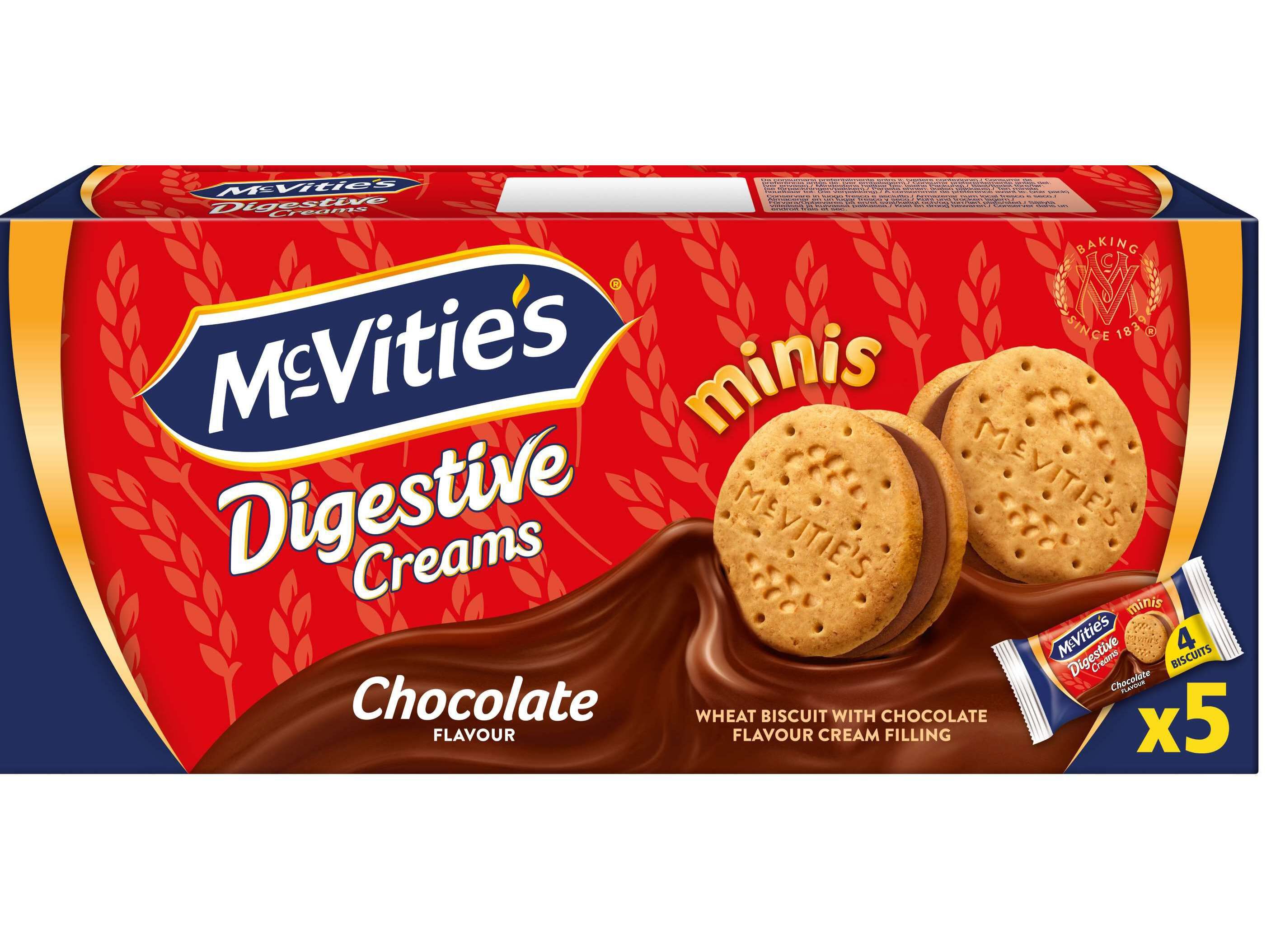 BOLACHAS RECHEADAS MCVITIE'S COM CHOCOLATE 185G image number 0