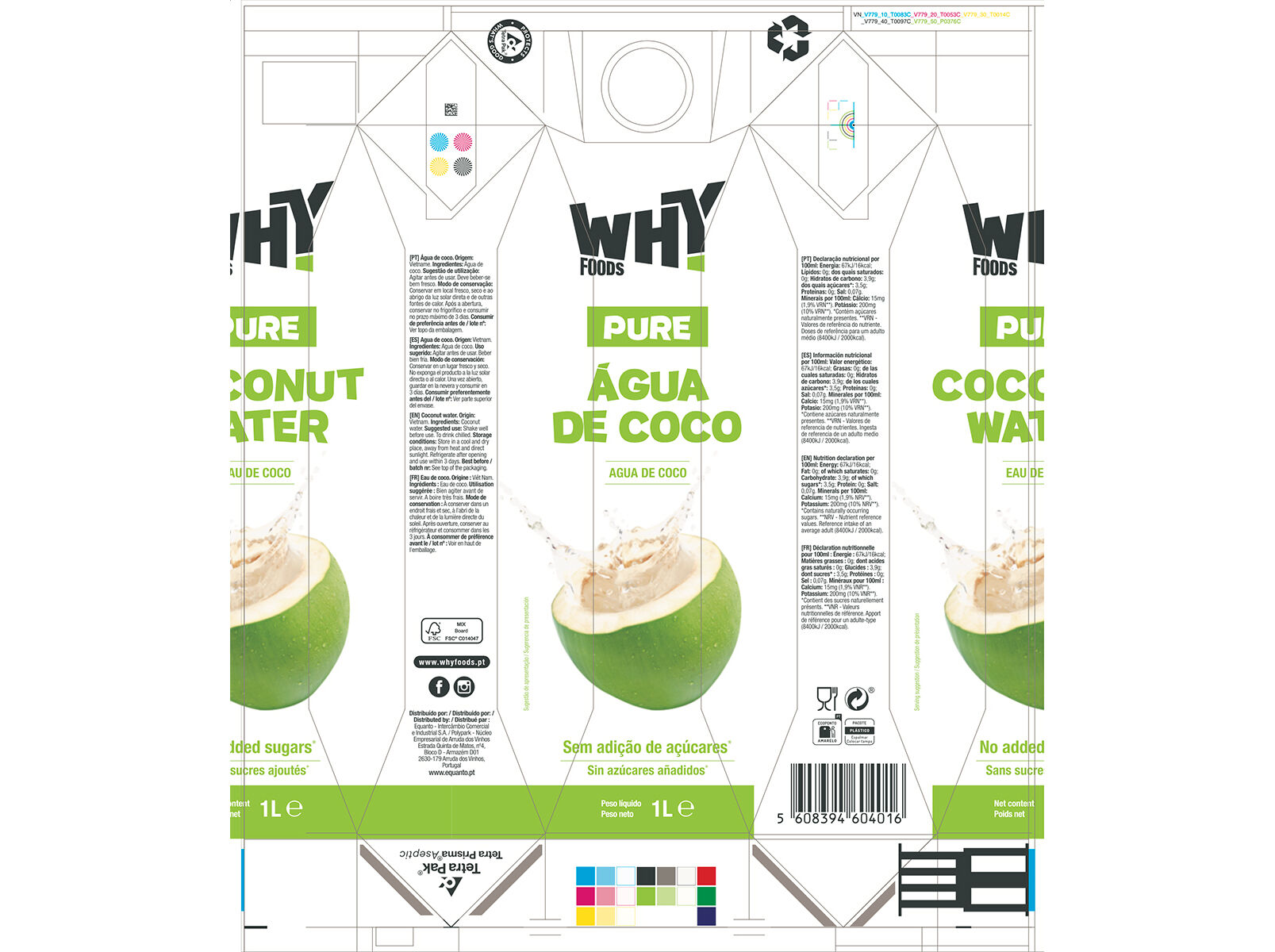 &Aacute;GUA DE COCO WHY FOODS 1L image number 1