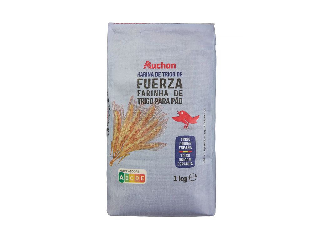 FARINHA TRIGO AUCHAN TIPO 55 PARA P&Atilde;O 1 KG