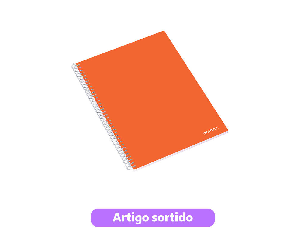 CADERNO ESPIRAL A5 SCHOOL AMBAR QUADRICULADO 80 FOLHAS image number 2