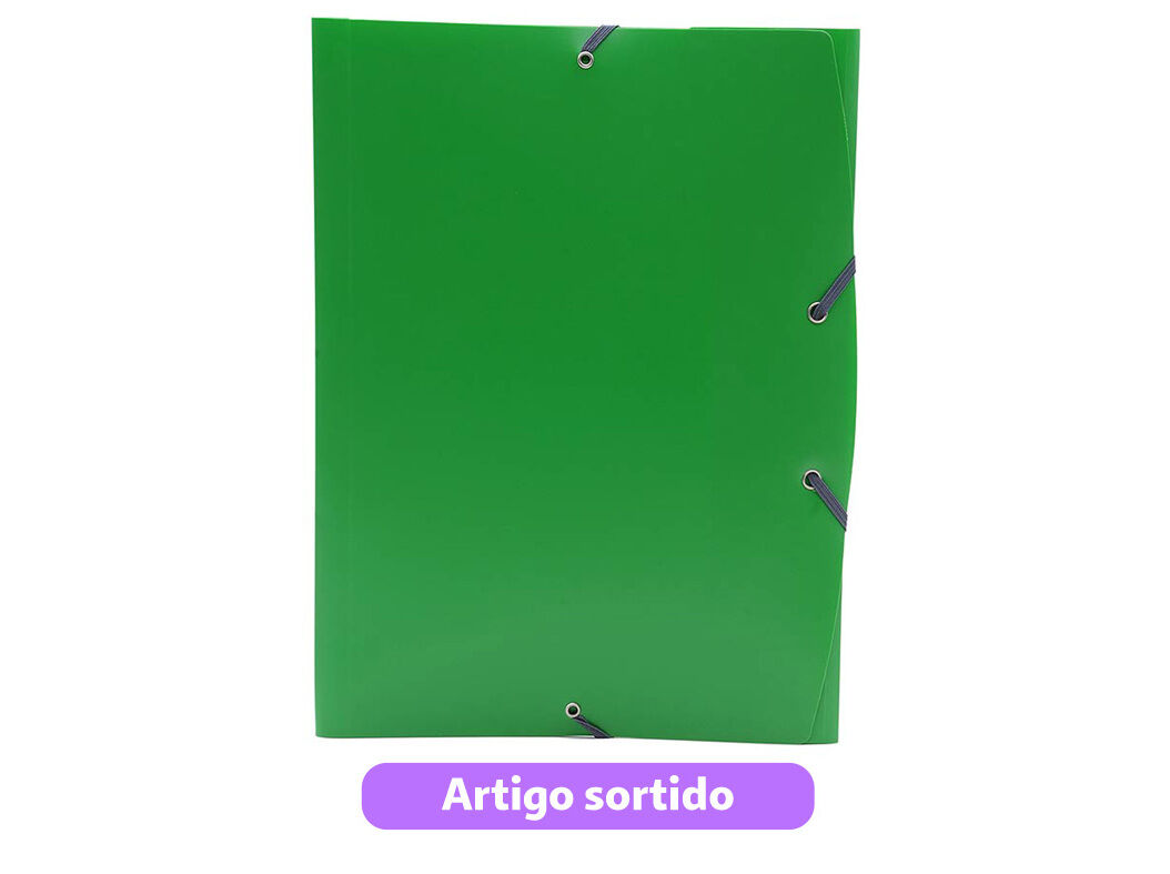 CAPA COM EL&Aacute;STICOS POLEGAR EM PL&Aacute;STICO A4 CORES SORTIDAS image number 3