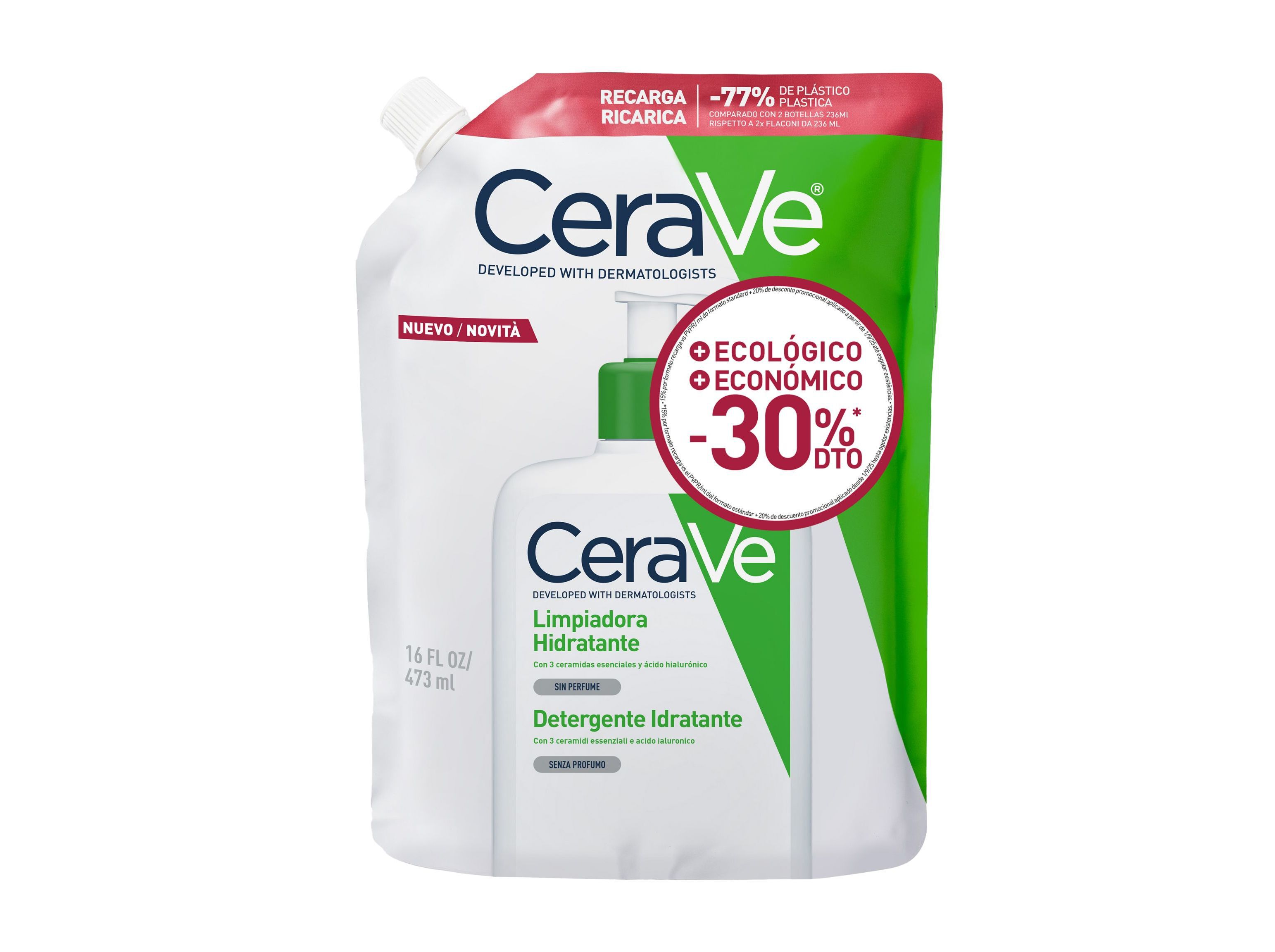 REFILL CERAVE CREME LIMPEZA 473ML image number 0