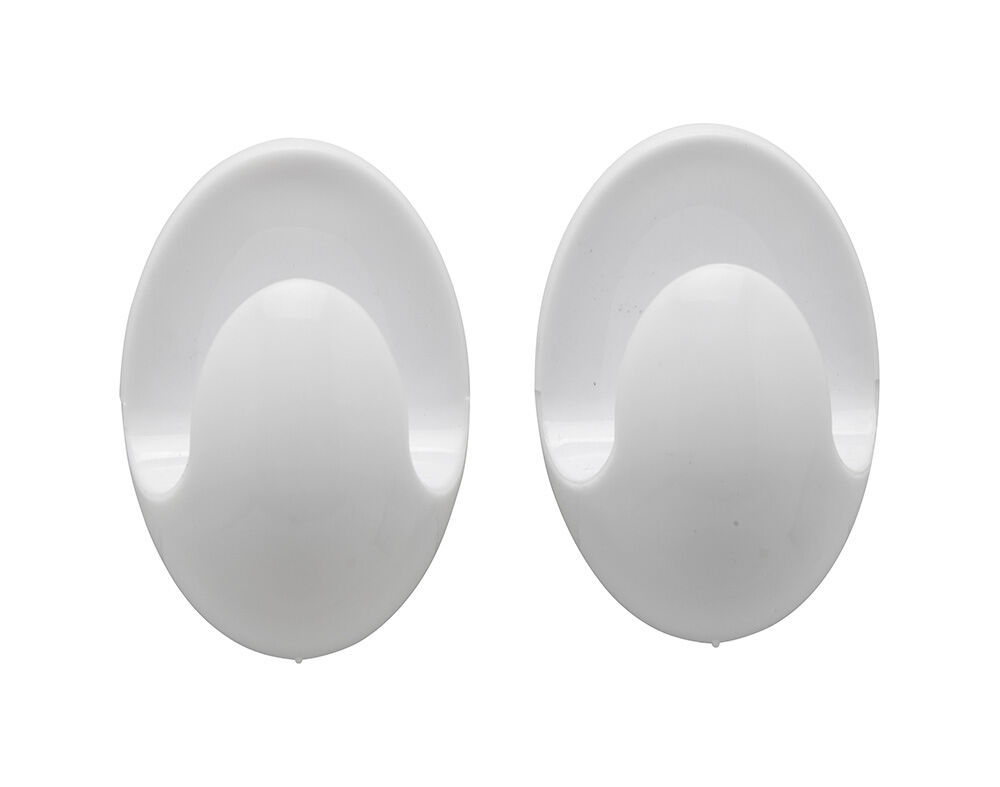 GANCHOS AUCHAN ESSENCIAL ADESIVOS BRANCO 2 UNIDADES