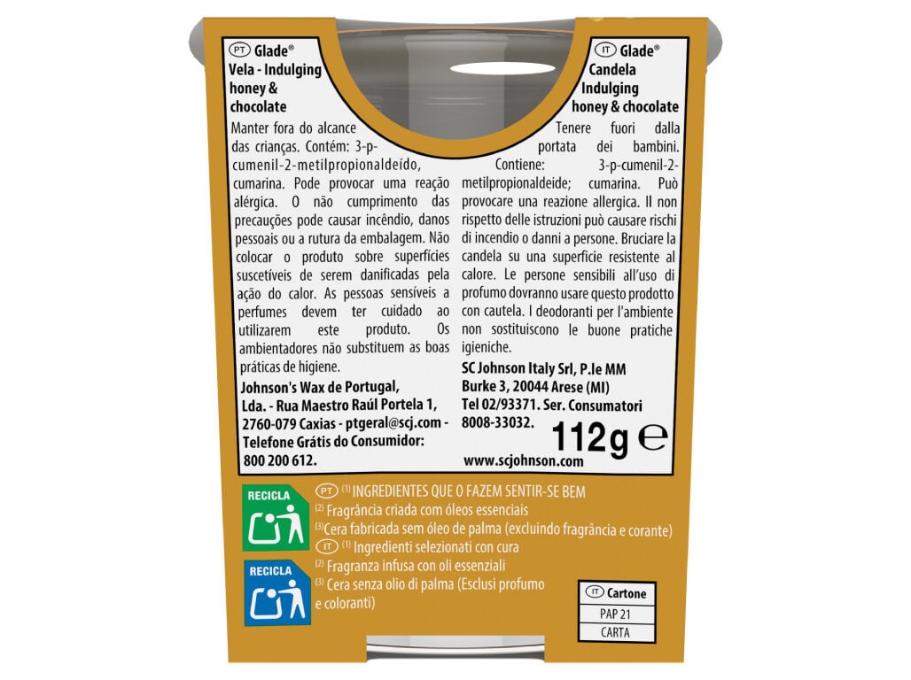 VELA GLADE HONEY & CHOCOLATE 112G image number 1