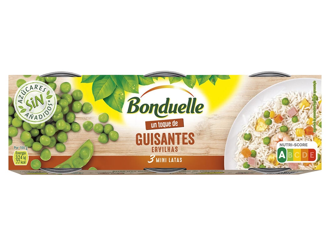 PACK ERVILHAS BONDUELLE 3X75(65)G