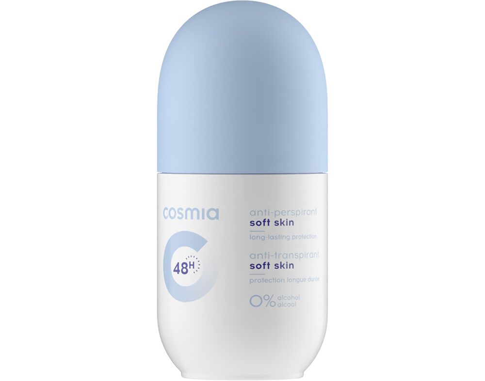 DESODORIZANTE ROLL ON COSMIA PELE SENS&Iacute;VEL SEM &Aacute;LCOOL 50ML