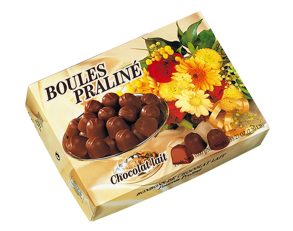 BONBONS JACQUOT BOULES PRALIN&Eacute; CHOCOLATE LEITE 1KG image number 0