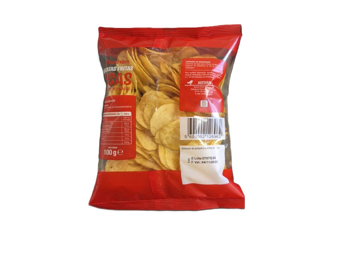 BATATA FRITA AUCHAN LISA 100G image number 1