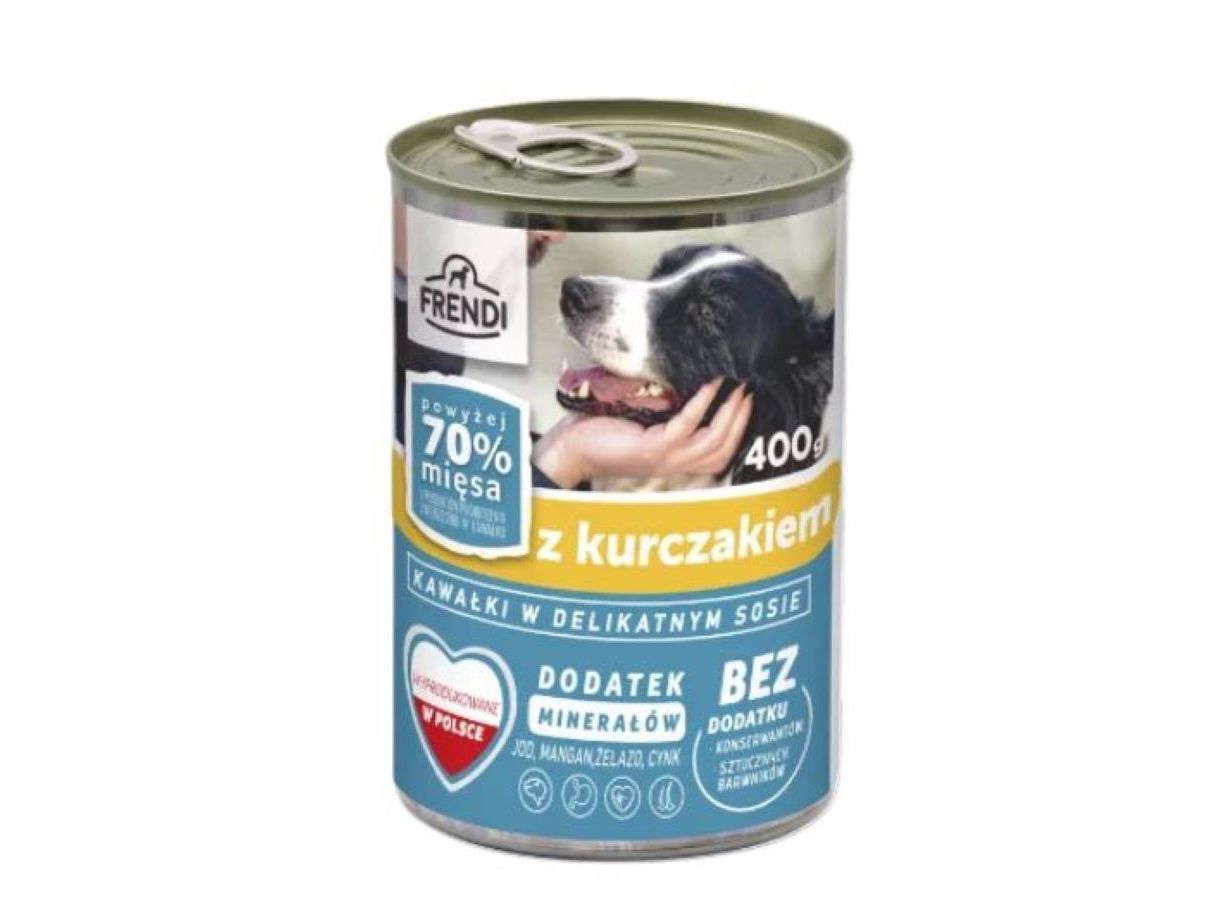 COMIDA H&Uacute;MIDA C&Atilde;O FRENDI MOLHO FRANGO 400G image number 0