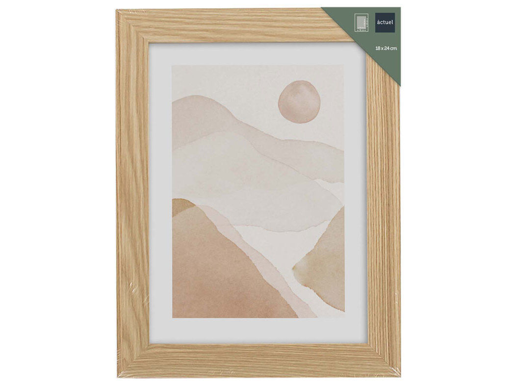 MOLDURA MDF ACTUEL NATURAL 18X24 CM