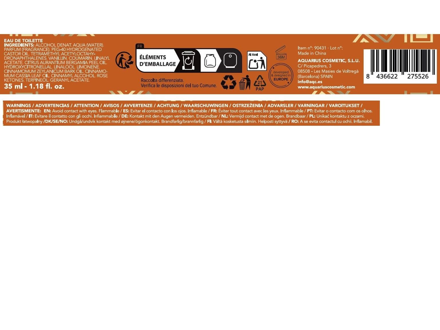 EDT AQC FRAGRANCES MIRAGE 30 ML image number 2