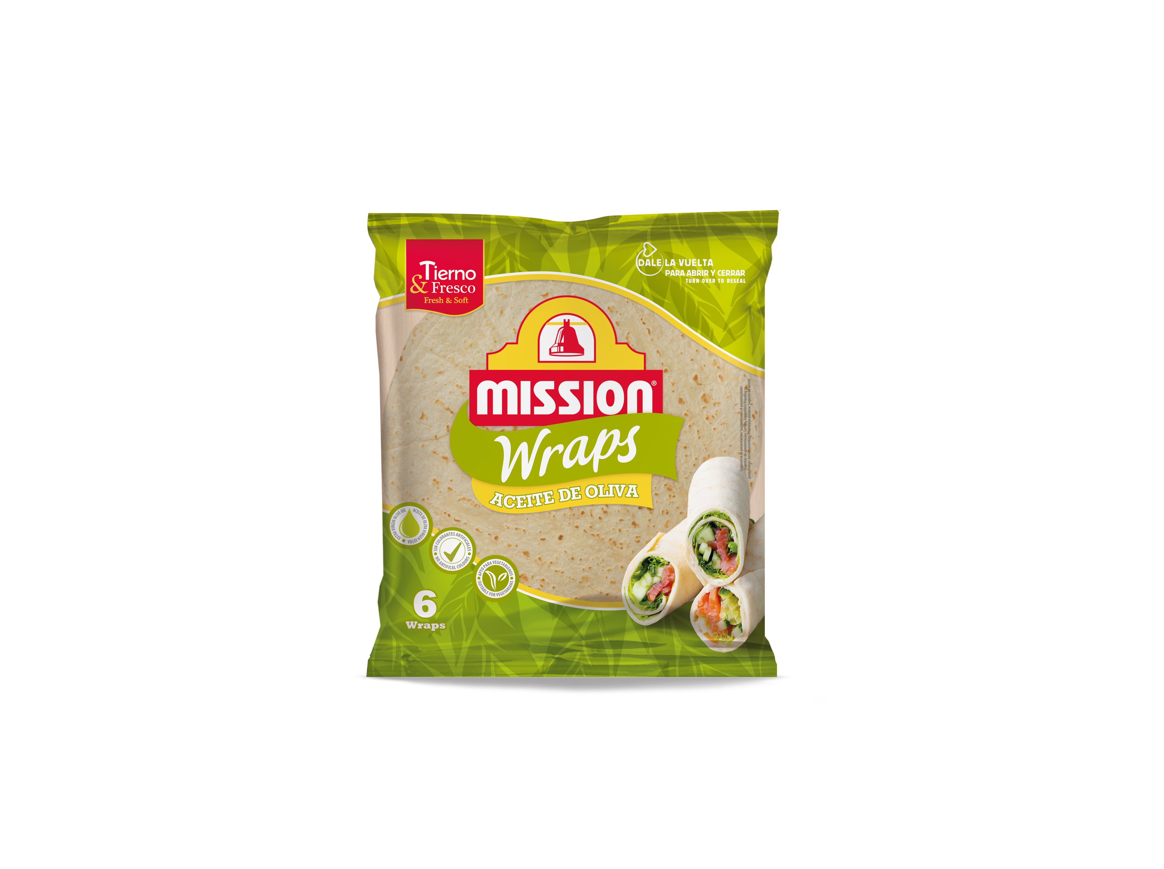 TORTILHA MISSION DE TRIGO 100% AZEITE VIRGEM EXTRA 370G