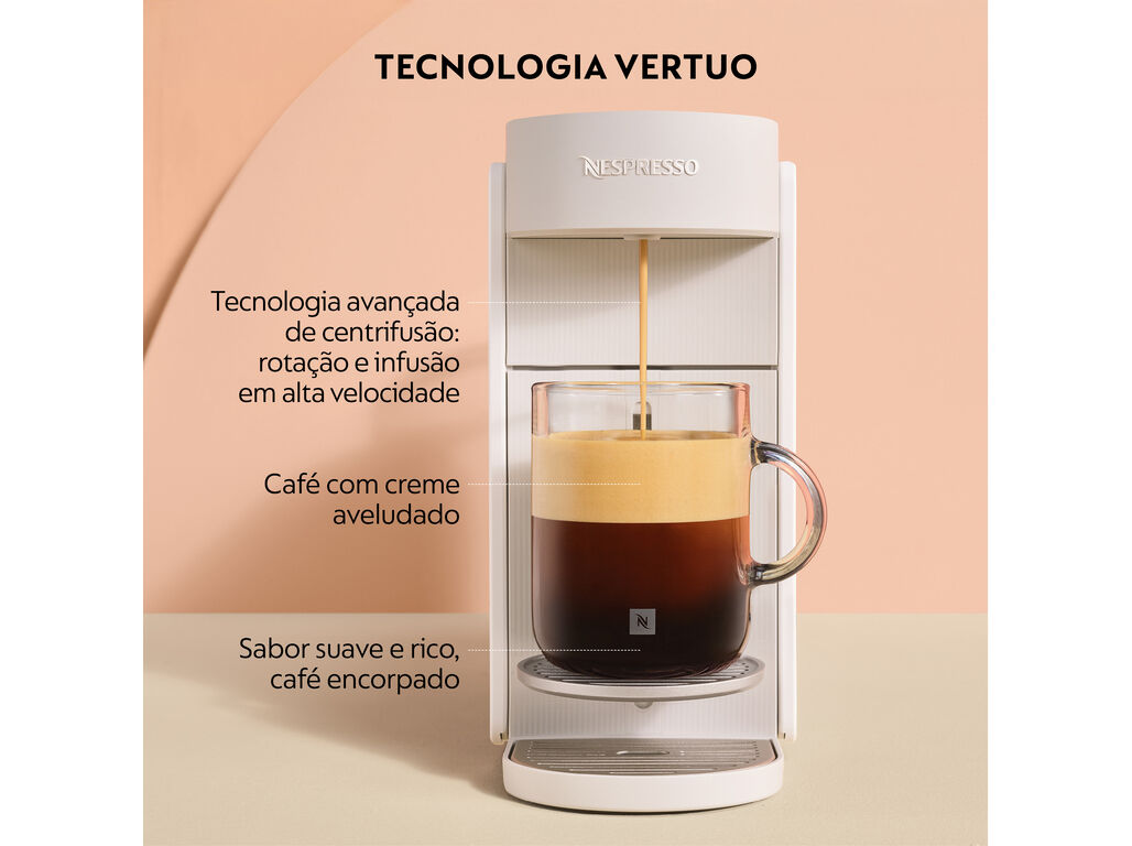 M&Aacute;QUINA DE CAF&Eacute; NESPRESSO DE'LONGHI VERTUO UP WHITE ENV200.W 1.4L image number 1