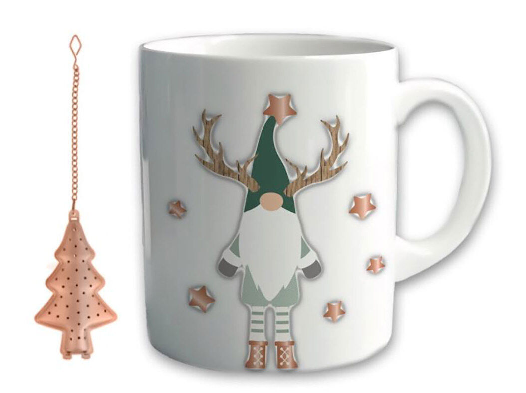 CONJUNTO CANECA + INFUSOR ACTUEL PORCELANA 35CL image number 0