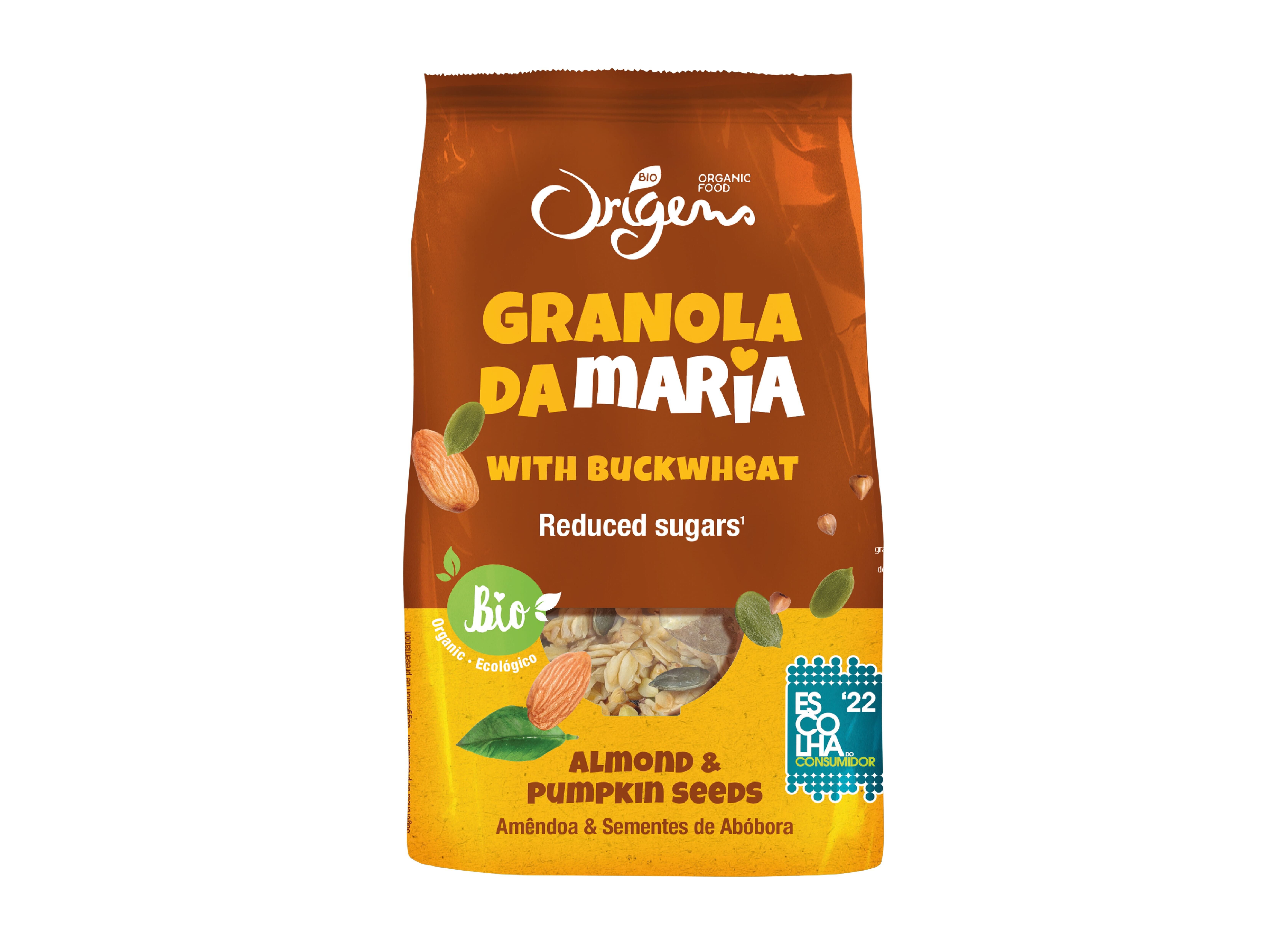 GRANOLA DA MARIA ORIGENS BIO AM&Ecirc;NDOAS E AB&Oacute;BORA 300G