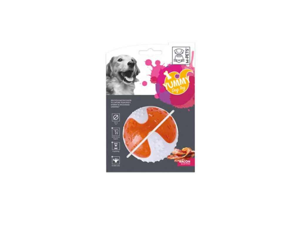 BRINQUEDO C&Atilde;O MPETS BOLA BACON 7.8CM image number 0