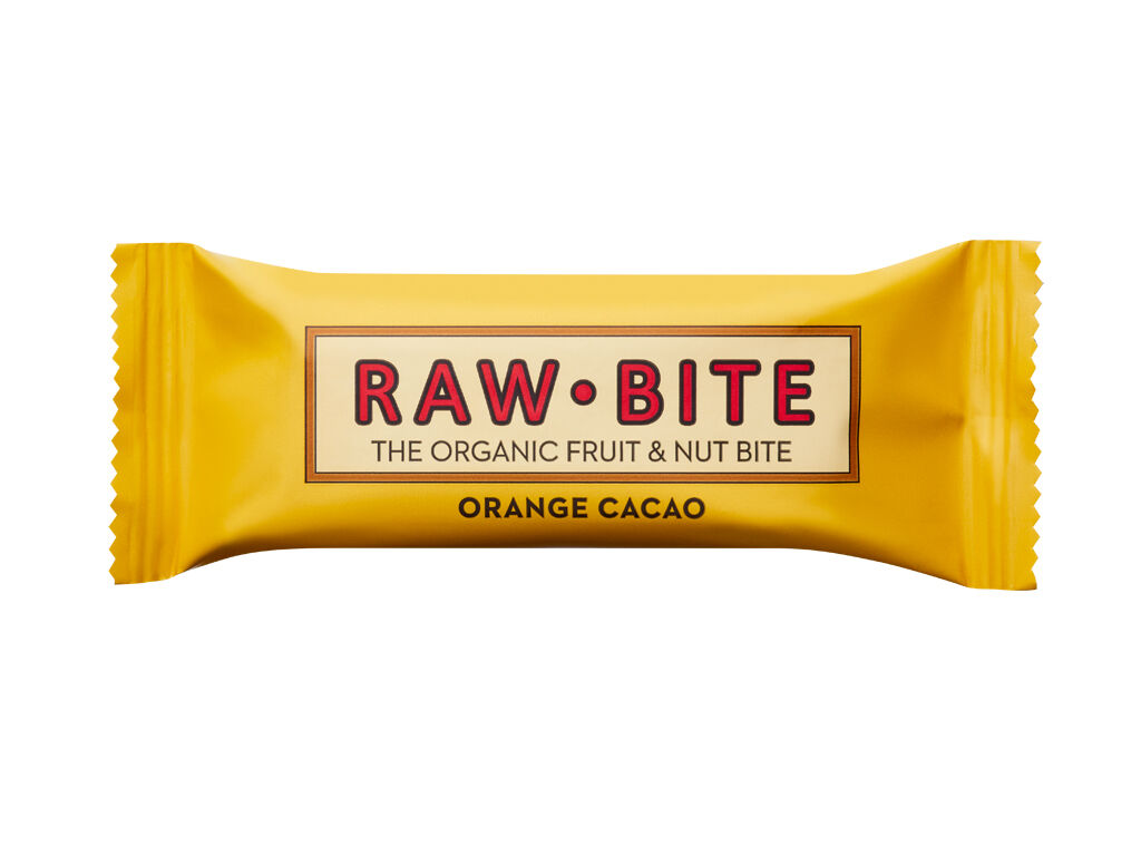 BARRAS RAW BITE LARANJA CACAU BIO 50G image number 0