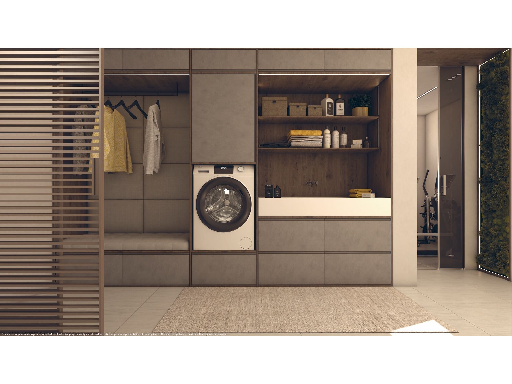 M&Aacute;QUINA DE LAVAR ROUPA HAIER HW90-BP14929A-S - BRANCO A 9KG image number 7