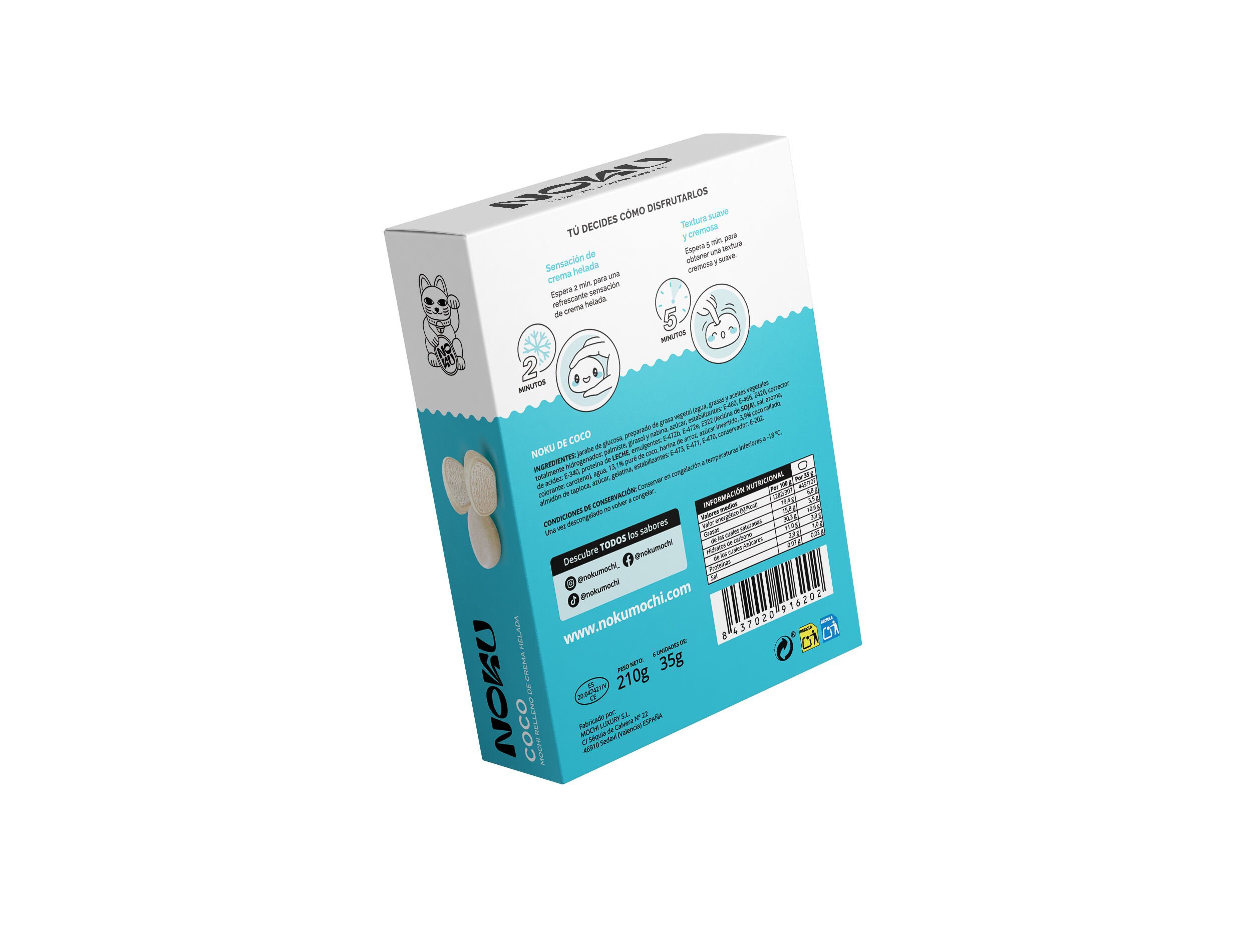 GELADO MOCHI NOKU COCO 210G ( 6UN ) image number 1