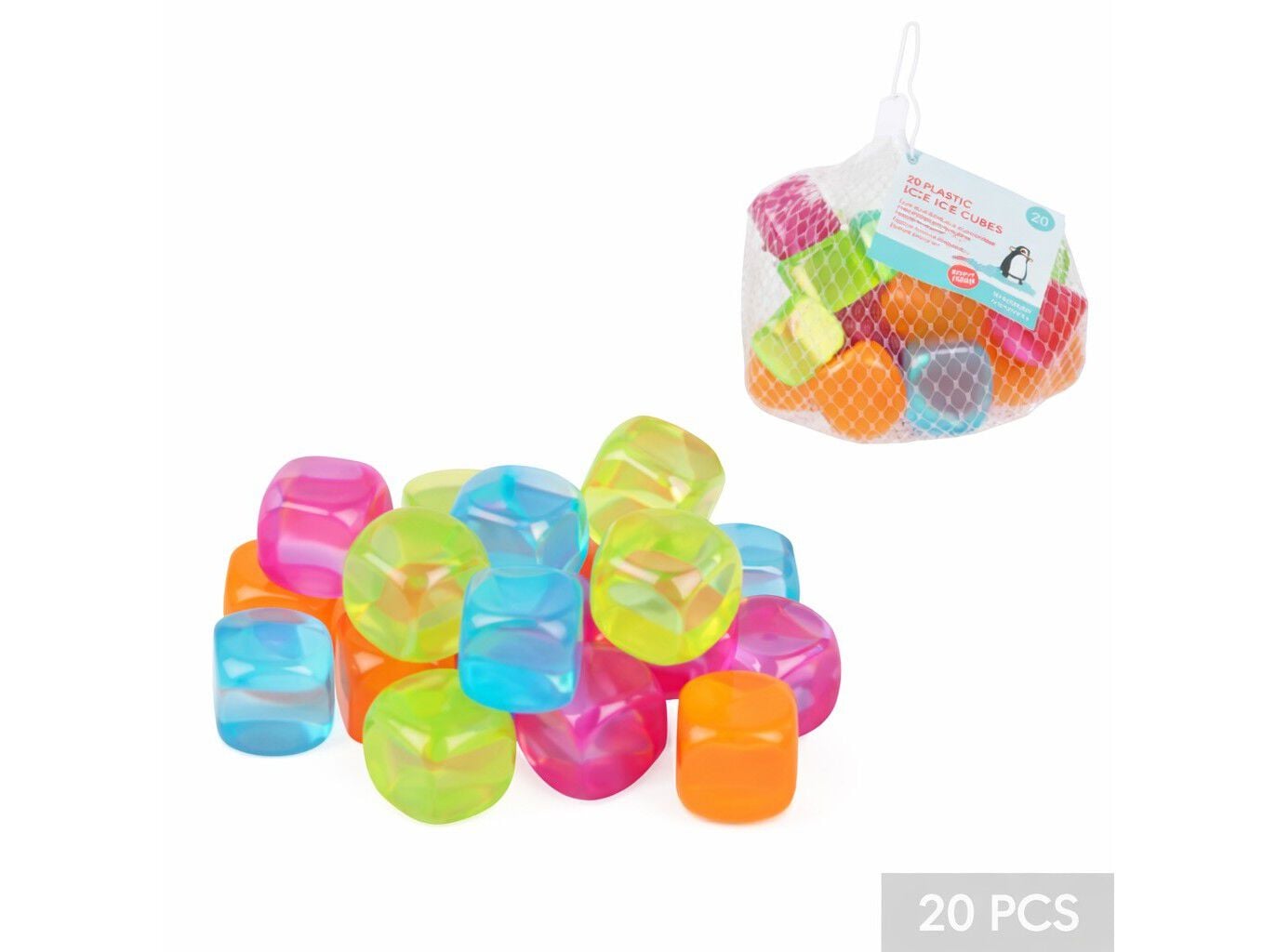 CUBOS DE GELO TOPBRANDS REUTILIZ&Aacute;VEIS 20 UNIDADES