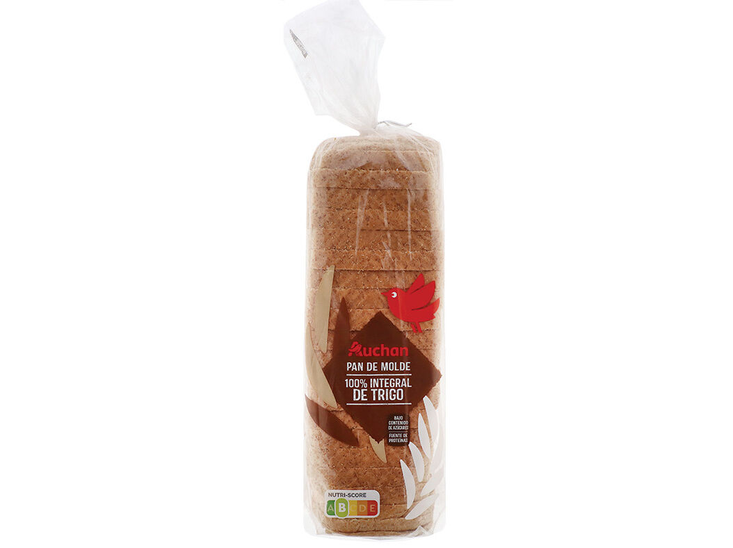 P&Atilde;O DE FORMA AUCHAN TRIGO INTEGRAL 600 G