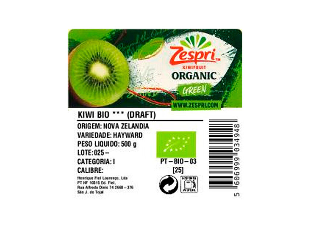 KIWI BIO ZESPRI POLPA VERDE 500G image number 1