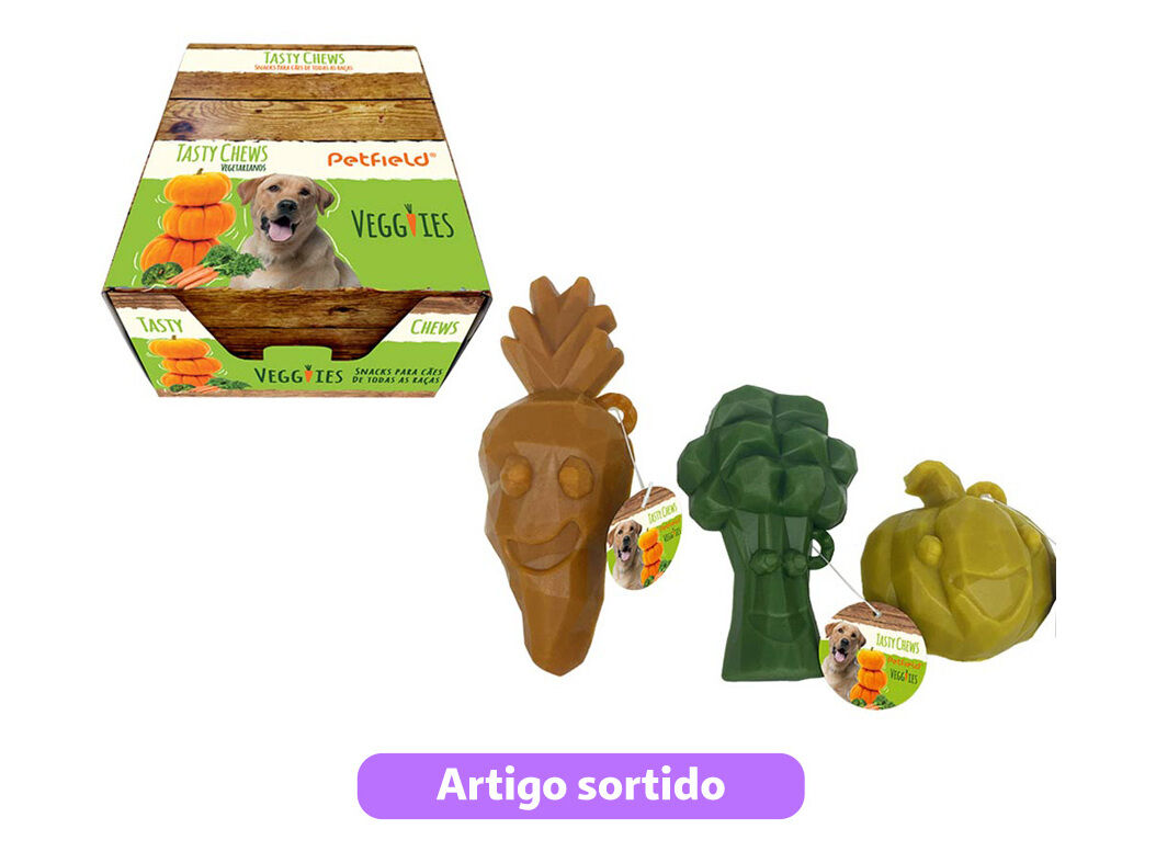 SNACKS PARA C&Atilde;O PETFIELD TASTY CHEW VEGGIES MODELOS SORTIDOS