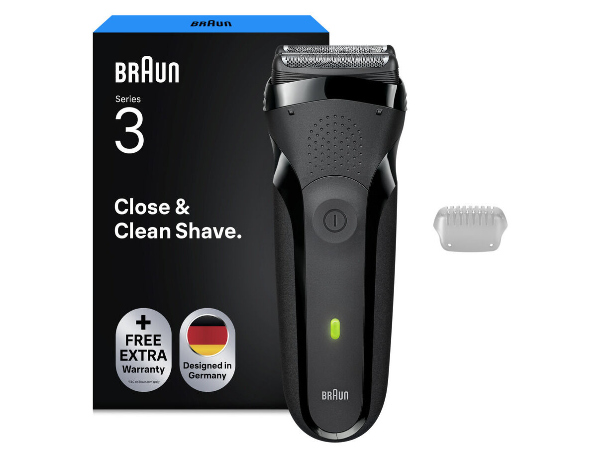 M&Aacute;QUINA DE BARBEAR BRAUN SERIES 3 300S PRETA