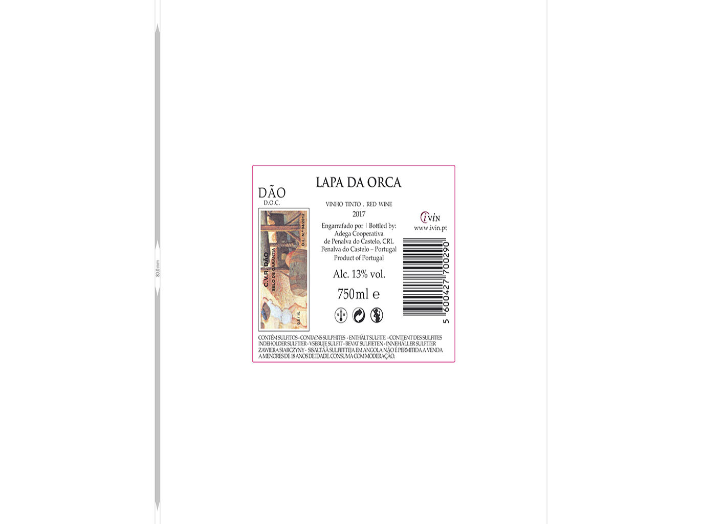 VINHO TINTO LAPA DA ORCA D&Atilde;O 0.75L image number 1