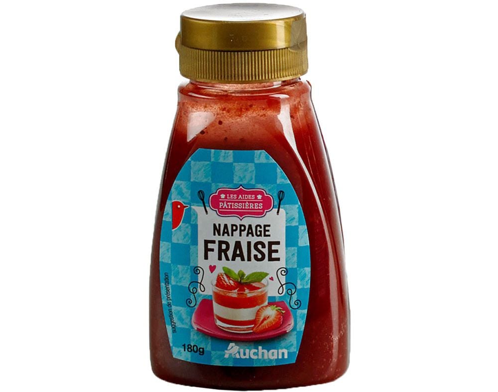 COBERTURA AUCHAN DE MORANGO 180G