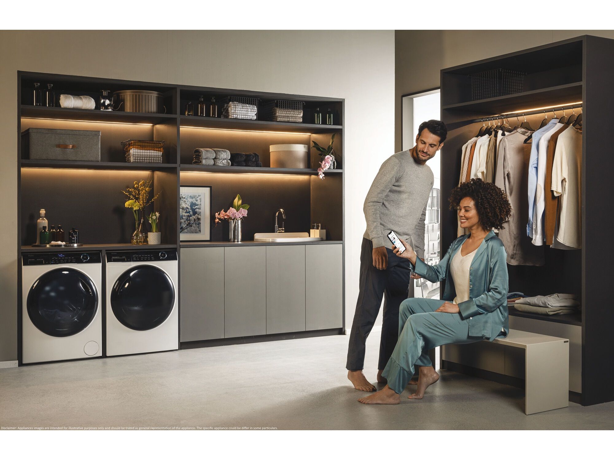 M&Aacute;QUINA DE LAVAR ROUPA HAIER HW100-B14959U1-S - BRANCO A 10KG image number 11