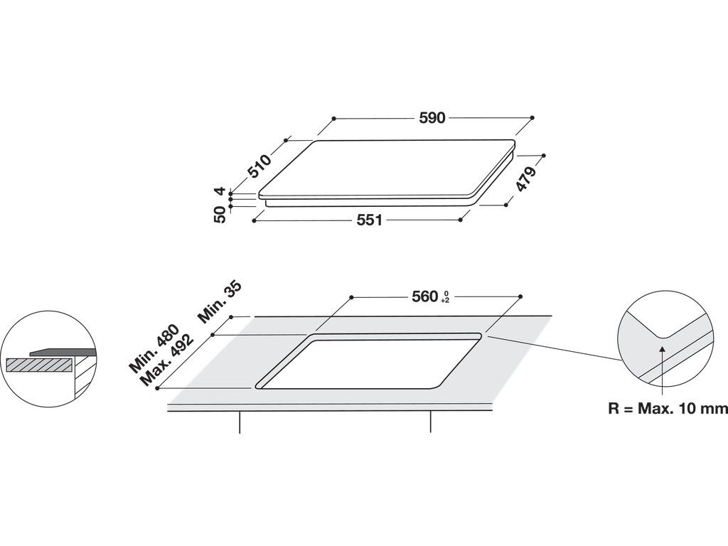 PLACA DE INDU&Ccedil;&Atilde;O WHIRLPOOL WL B1160 BF PRETA 4 ZONAS image number 3