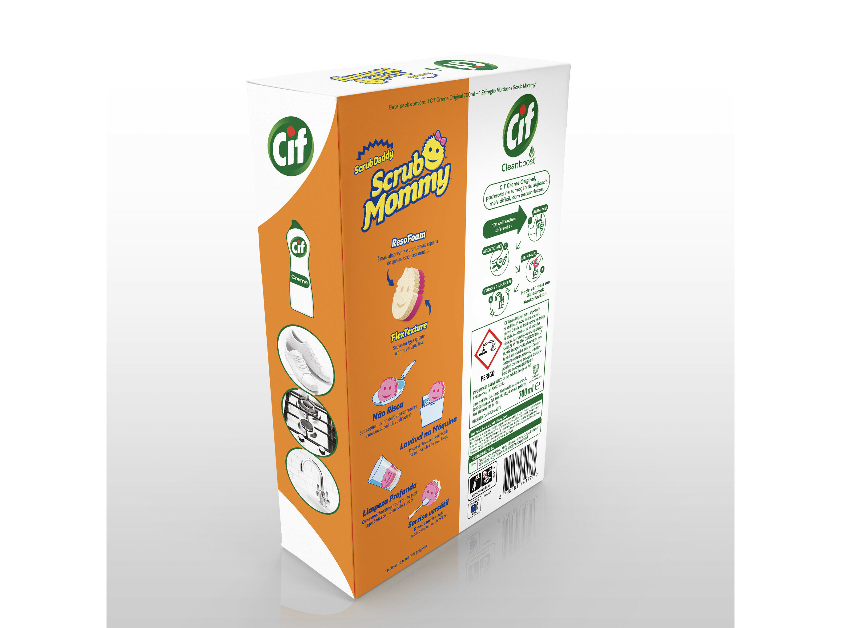 CREME LIMPEZA CIF CREME & SCRUB MUMMY 700ML image number 1